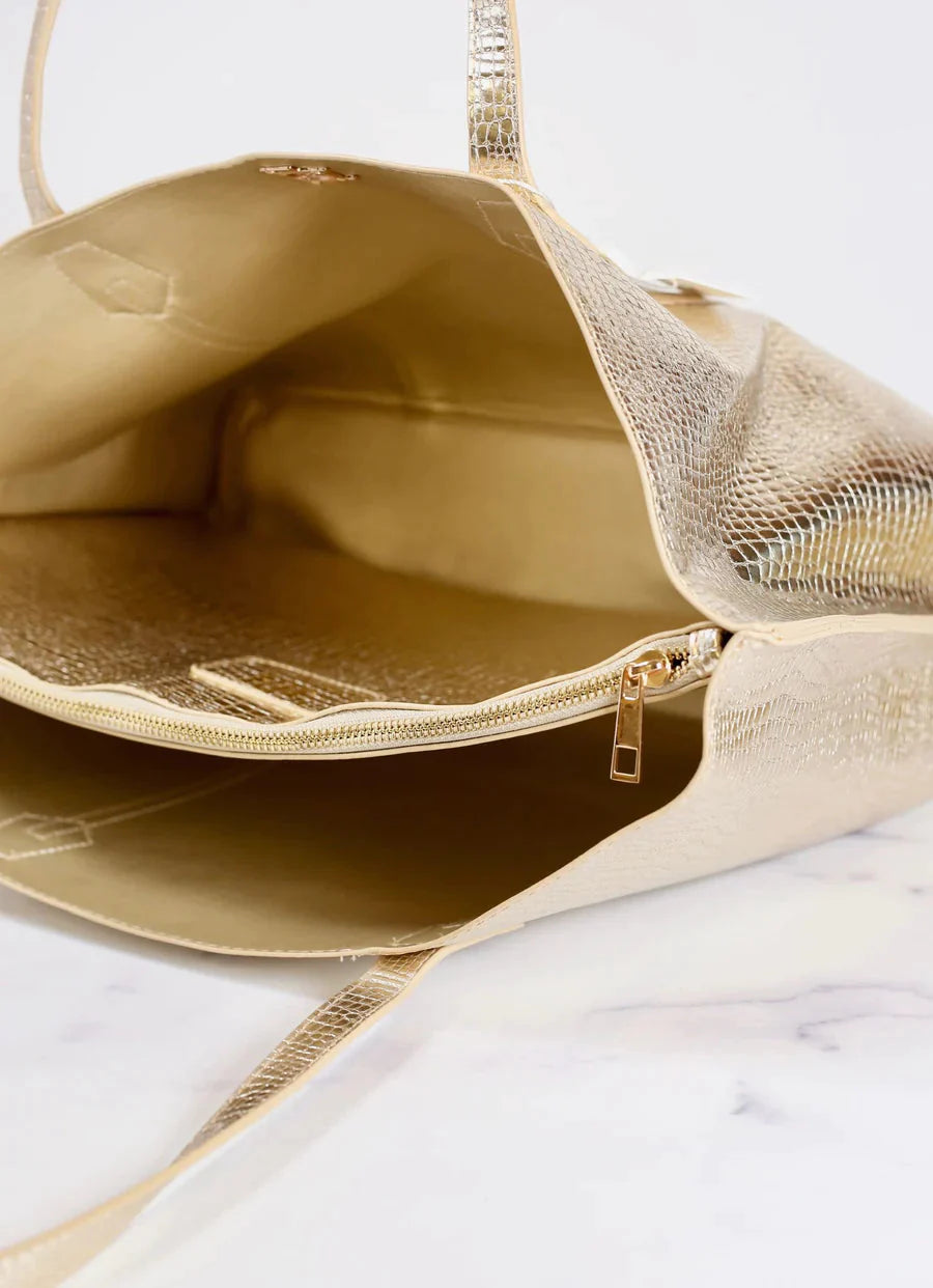 Heath Gold Tote Bag