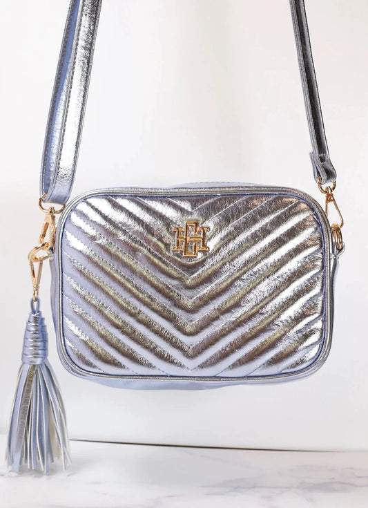 Margoe Metallic Denim Camera Bag