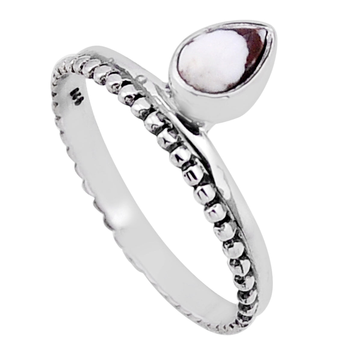 solitaire natural yellow opal silver flower with leaf ring size 9